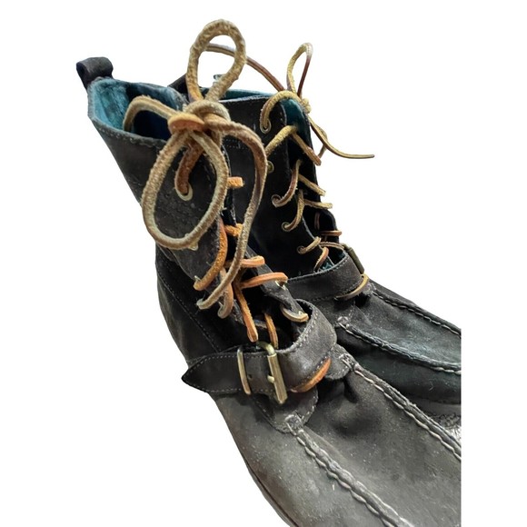 Men’s Ralph Lauren Polo Ranger Brown Suede Boots Shoes Distressed 8D Style 14557 - Picture 10 of 12